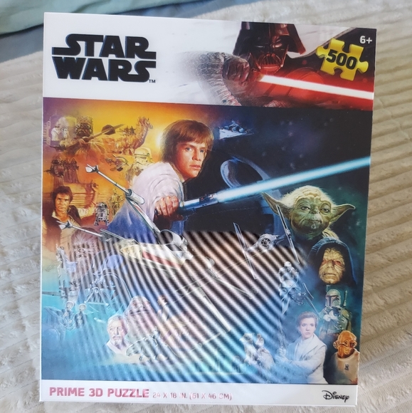 Star Wars Disney Prime 3D 500 Piece Jigsaw Puzzle 24x18 Inch NEW IN SEALED BOX!. - Picture 1 of 6